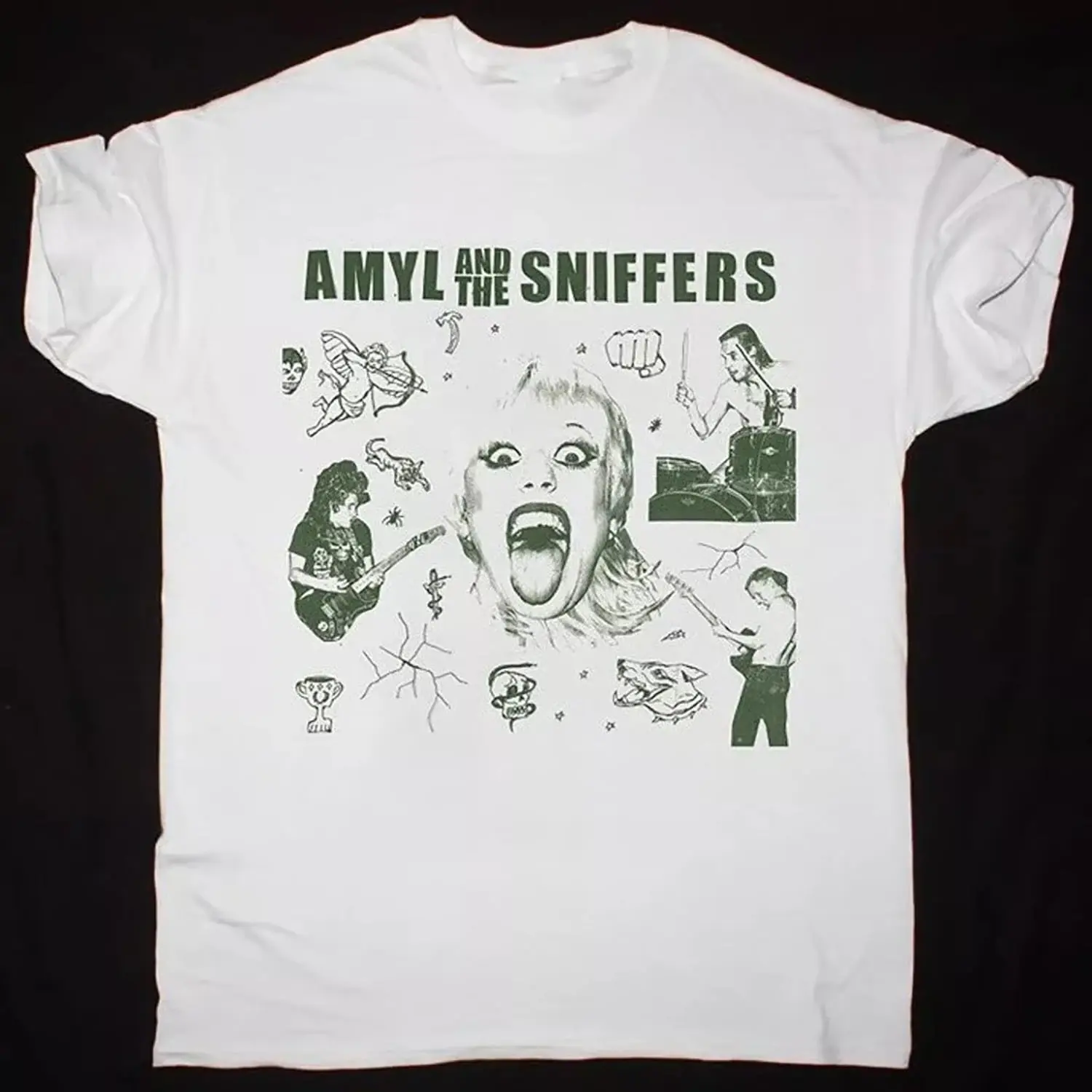 Amyl And The Sniffers Gift For Fans Unisex S-5XL Shirt T shirt, M, NATURAL