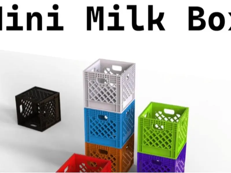 MINI MILK CASE 3D