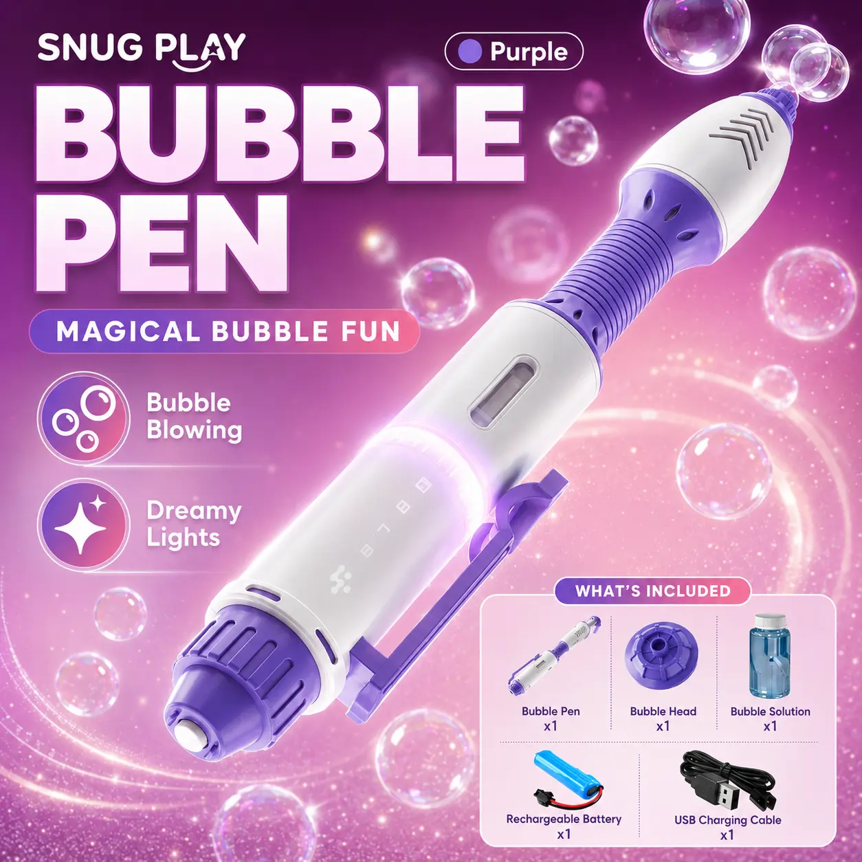 Mindscope BubbleFX LED Light Up Bubble Sculptor Pen