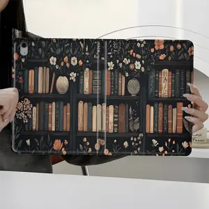 Vintage Floral Design iPad Case，Protective Cover Tablet Casing, iPad Book-Style Case for iPad Pro mini, Full Protection and Pen Slot for Office and School Use, Perfect Gift for Family and Friends