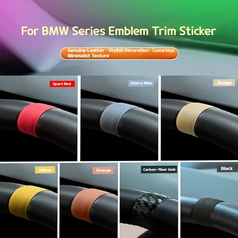 For BMW 3 5 Series G20 G60 X3 X5 G45 G05 Car Steering wheel alignment sticker center line interior sticker Interior accessories