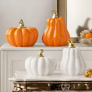 Modern Minimalist Pumpkin Decor, Handmade Craft Ornament for Bedroom Living Room, Creative Gift for Wedding Birthday Graduation