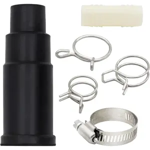 Dishwasher Drain Hose Adapter for Garbage Disposal Dishwasher Connector Dishwasher Hose Connector Kit Include 1 Inlet Connector, 1 Hose Clamp & 3 Spring Clamps