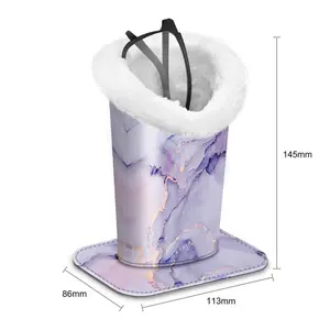 Fintie Eyeglasses Holder with Soft Furry Lining and Magnetic Base, Durable Glasses Stand Case Vegan Leather Exterior, Portable Sunglasses Organizer