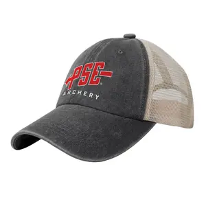 PSE Archery Logo Print Vintage Washed Cotton & Polyester Baseball Cap - Adjustable, Breathable Fashion Accessory Hat, Polyester Hats