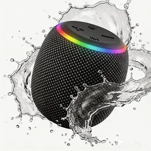 TAGRY Room 3 Portable Bluetooth Speaker - IPX6 Waterproof, TWS Pairing, 12W Powerful Stereo Sound with RGB Lights, Bluetooth 5.4, All-Day Playtime, forUse on Any Surface at Home