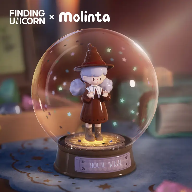 [FINDING UNICORN] Molinta Chasing Light Series Blind Box Cute Figures Desktop Ornament Collectible Toys Birthday Gifts H9XBUABDSD