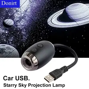 USB Ambient Light for Car Galaxy Saturn Black Hole Camping Bedroom Multiple Scenarios Focus Adjustable Universal USB Interface