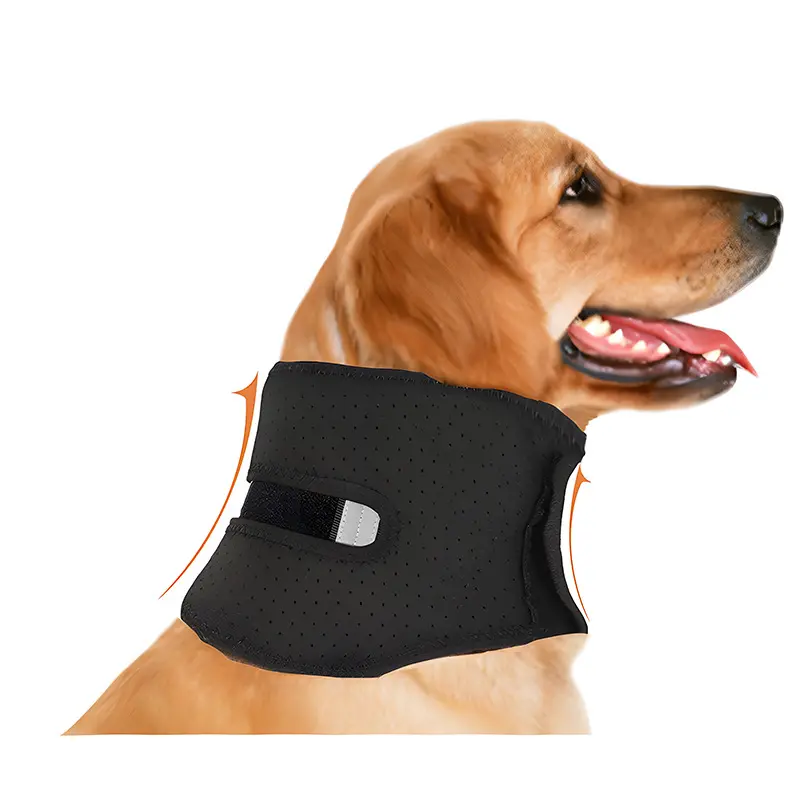 Dog Neck Support Collar - Breathable Mesh Post-Surgery Support Recovery Headgear for Pet Neck Fixation, Anti-Sprain Use