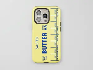 Butter Phone Case, Salted Butter Tough Phone Cover, Protective Case for iPhone 16, 15, 14, 13, 12, Gift For Halloween, Best Phone case