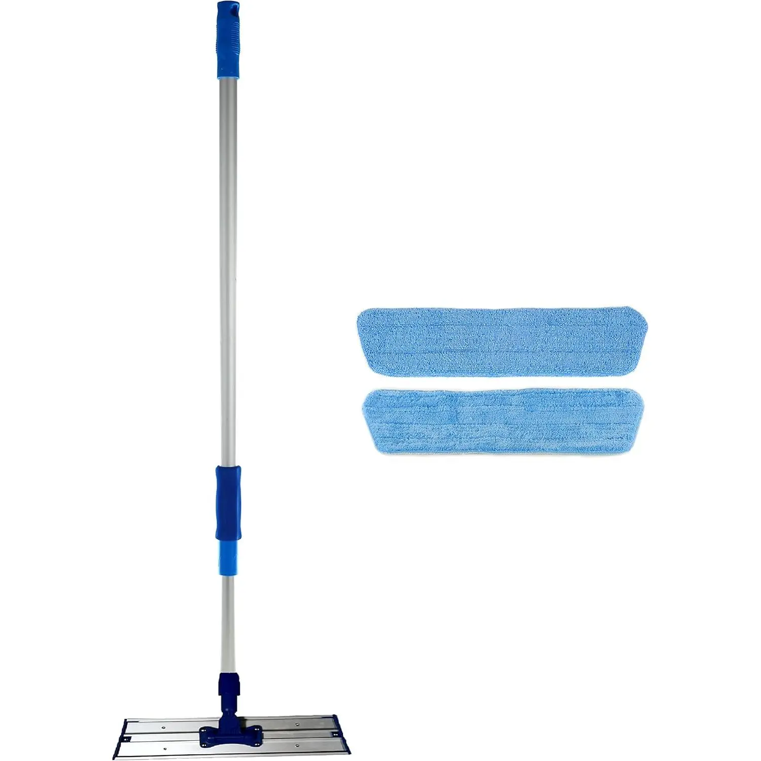 16 inch Commercial Professional Microfiber Mop Kit with Two Microfiber Mop Pads for  Surfaces
