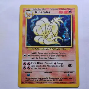 Ideas (High Click) Ninetales Holo Base Set Pokémon Card  Vintage 1999 WOTC