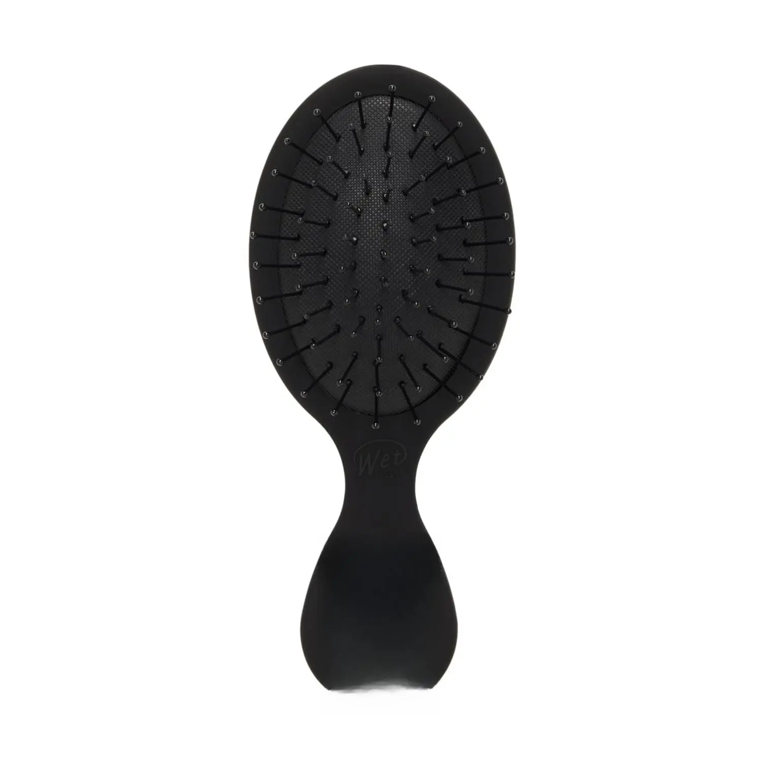 Mini Detangler Hair Brush - Cruelty-Free Pain-Relief Travel Brush with IntelliFlex Bristles for Thick, Textured, All Hair Types (Wet, Dry, Curly), Tangle Relief, Breakage Reduction, Black Frost