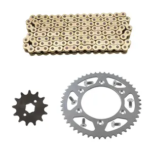 520 49T Rear Chain Sprocket 520-43T-76mm with 13T Front Sprocket and 120 Links Chain for Motorcycle Dirt Pit Bike Go Kart ATV Quad Polaris YZ250 KDX200 KDX250 KDX200R 150cc 200cc 250cc 350cc