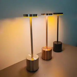 Touch Control Desk Lamp, USB Rechargeable, Multi-Color Ambient Lighting, Modern Mood Lighting, Lighting Modes Adjustable, Adjustable Brightness, Iron Base, Perfect for Living Room & Bedroom Decor