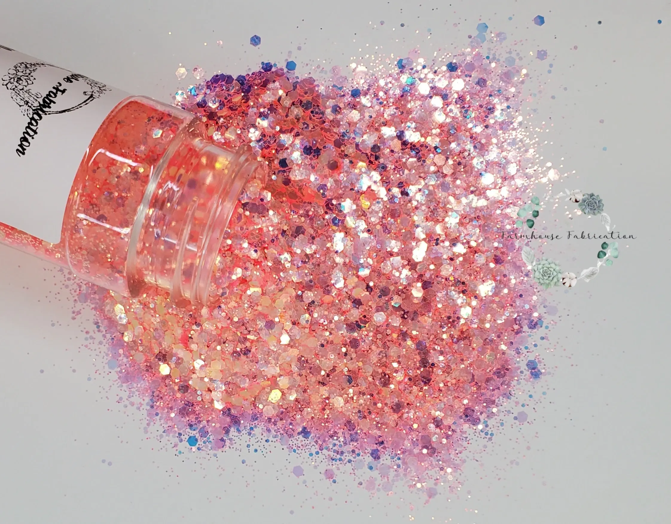 "Mrs. Right" / Fluorescent Glitter / Flashy Glitter / Chunky Glitter / Polyester Glitter / Tumbler Glitter / Peach Glitter