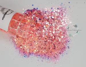 "Mrs. Right" / Fluorescent Glitter / Flashy Glitter / Chunky Glitter / Polyester Glitter / Tumbler Glitter / Peach Glitter