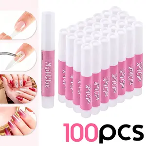 Nail Glue, Super Strong Nail Glue For Acrylic Nails Long Lasting Professional Nail Tip Glue For Press On Nails Bond For Acrylic Nails Adhesive Nail Glue For False Nail Tips 2g/0.07OZ/PCS