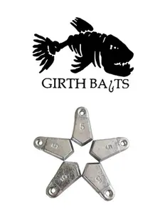 50 Ct. 5 OZ Flat Bank Sinkers For Fishing