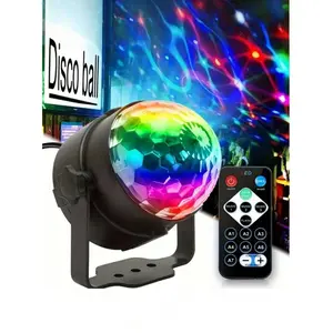RGB LED Magic Ball Light, USB Plug-In - Vibrant Disco And DJ Party Atmosphere Light With 7 Color Modes, Adjustable Angle, Suitable For Home Decor, KTV, Weddings And Festive Celebrations, DJ Se Lighting |   Colorful Lighting, Decorative Lamp, USB Ambient L