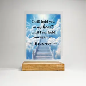 Personalized Wood Stand Picture Frame Display Table Décor In Loving Memory Condolence Remembrance Loss Sympathy Memorial Gift