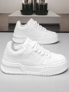 Men's Thick Sole Height Increasing Sneakers, Spring Casual Shoes, Trendy Versatile Student Sports Shoes, Comfortable and Stylish