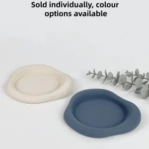 Silicone Cloud Shaped Coaster, 1 Count Modern Irregular Design Heat Resistant Mug Mat, Non-slip Washable Drink Coaster for Home and Office, Kitchen Coasters