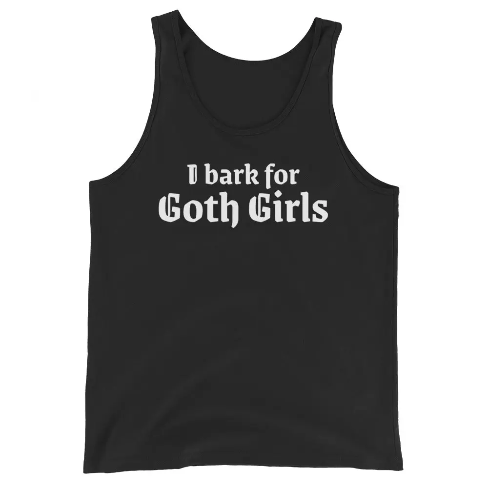 I bark for Goth Girls Men's Tank Top