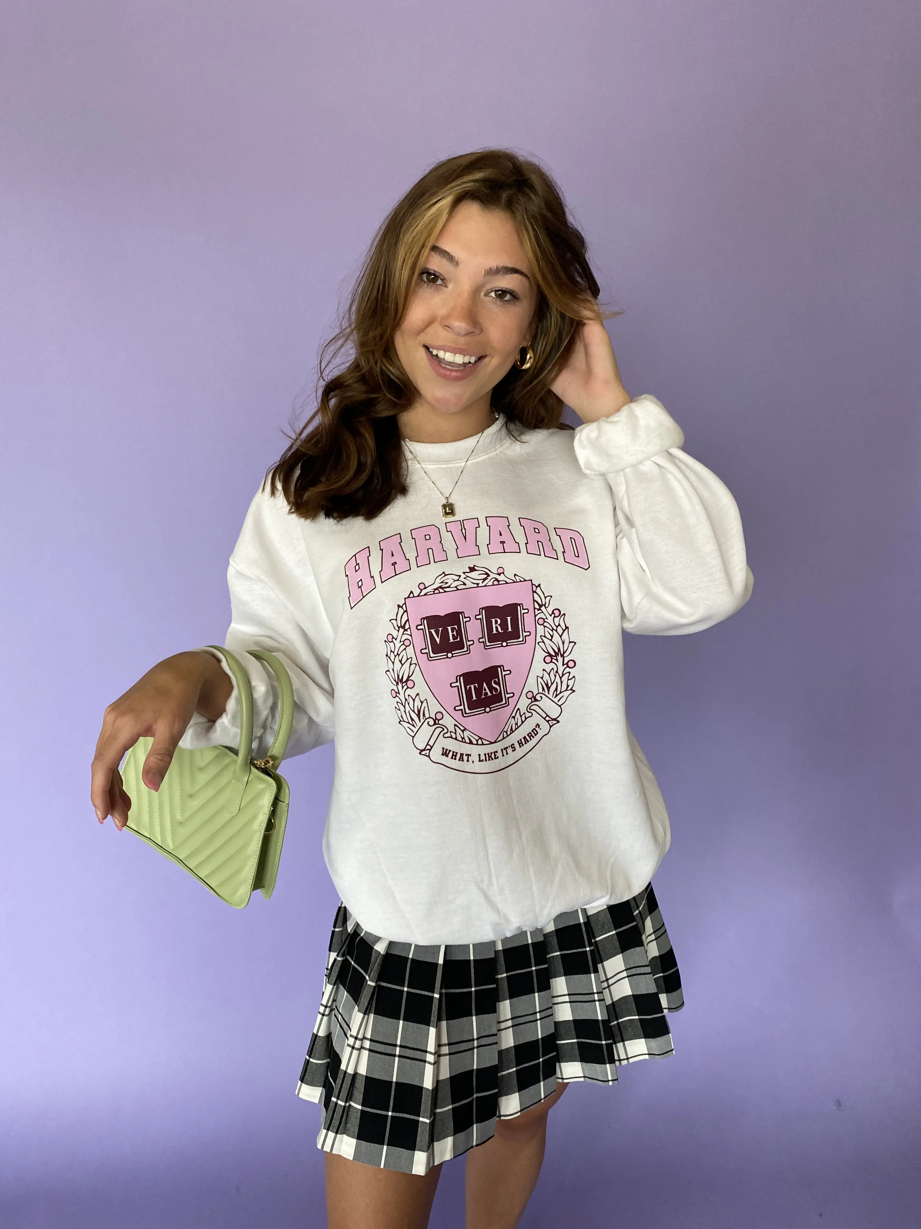 Harvard Inspired *Elle Woods* Sweatshirt Cotton Womenswear