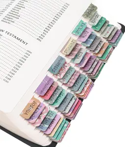 Laminated  Tabs for Women & Men - Large Print Tabs for Study Bibles, Boho Theme for Easy Navigation and Quick Reference - Easy-to-Read and Apply Tabs for  Ages-Uniform Theme