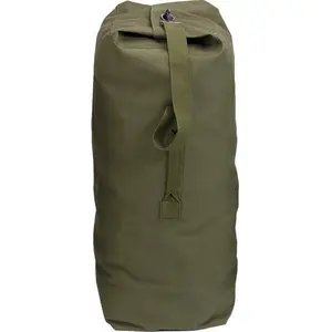 Olive Drab - Military Large Top Load Duffle Bag - Cotton Canvas 25" x 42"