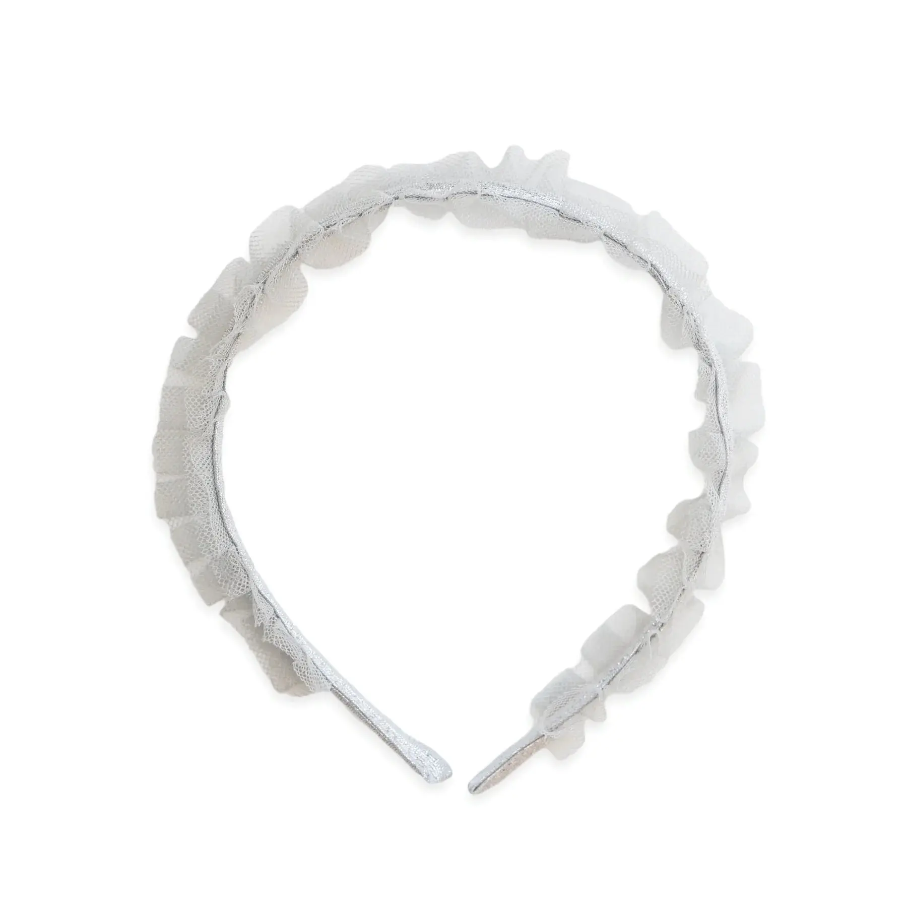 Swan Headband, Silver and Grey
