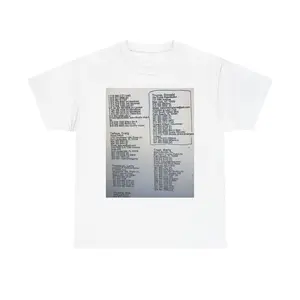 Copy of “The List” T-Shirt (Front)