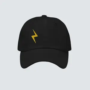 Wizard Hat Embroidered Lightening Bolt (Off Center Version) Hat