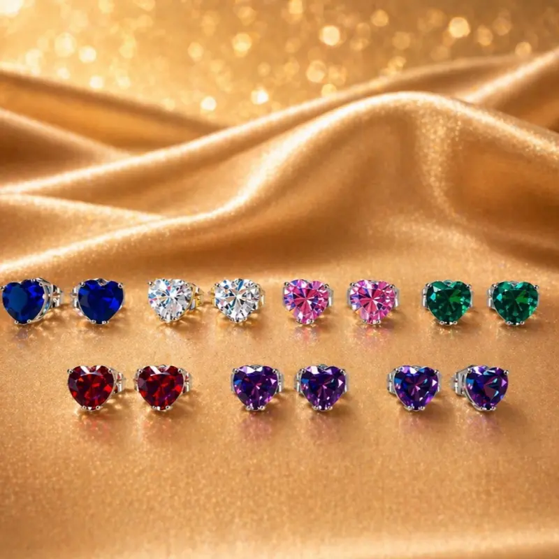 Heart Diamond Earrings