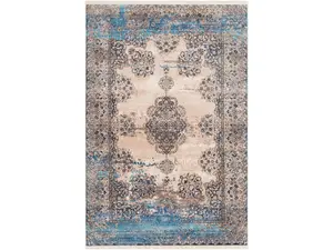 Livabliss EPC2322-1616 18 in. Ephesians Area Rug, Aqua