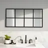 Sweetcrispy Rectangle Aluminum Alloy Frame Wall-Mounted Vanity Mirror - HD Reflective, Distortion-Free, Shatterproof, Durable, Safe Design, Easy Installation, Hardware Included, Clearer Self-View, for Bathroom, Home Gym Home Decor