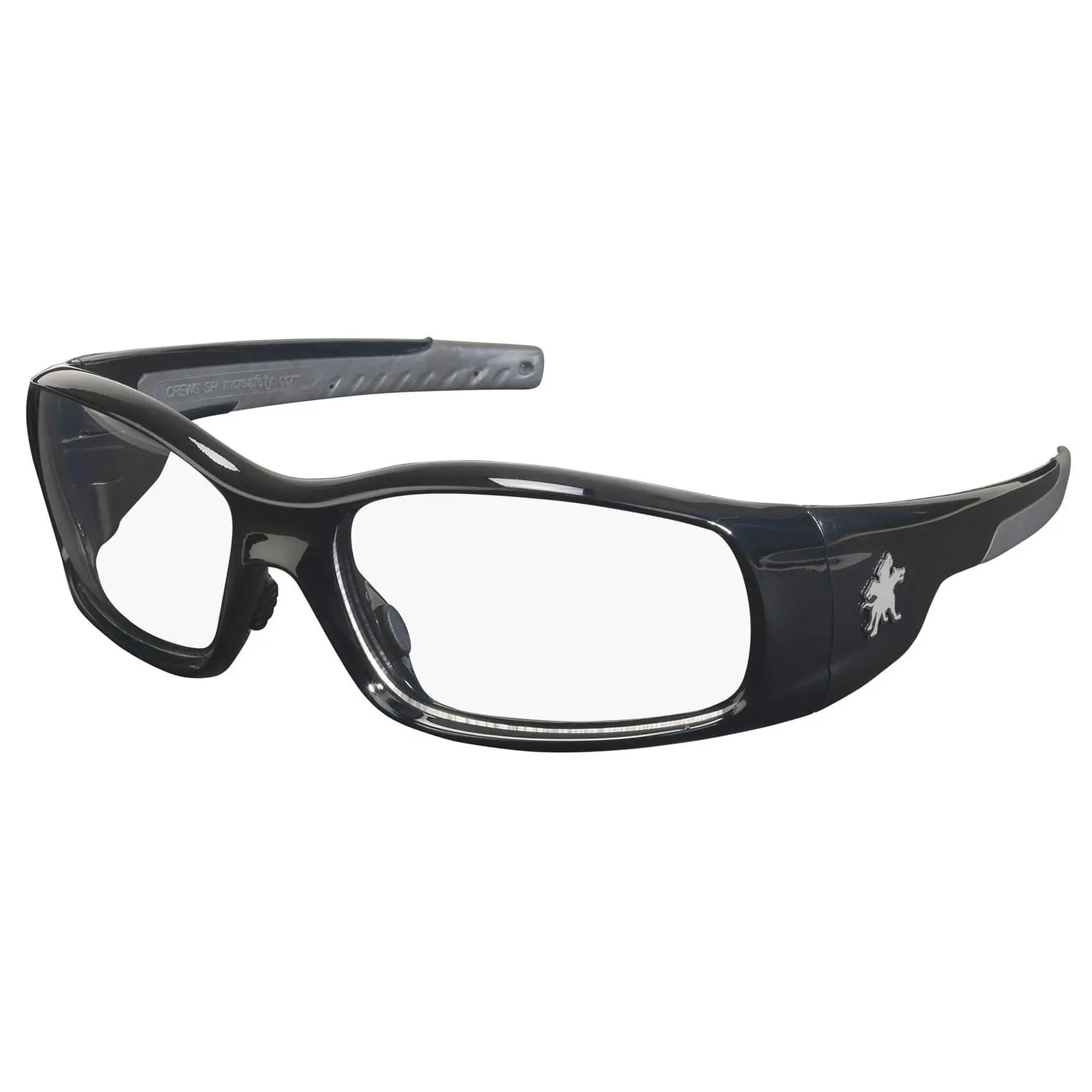 MCR Safety Swagger SR1 Safety Glasses Black Frame with Clear Lenses