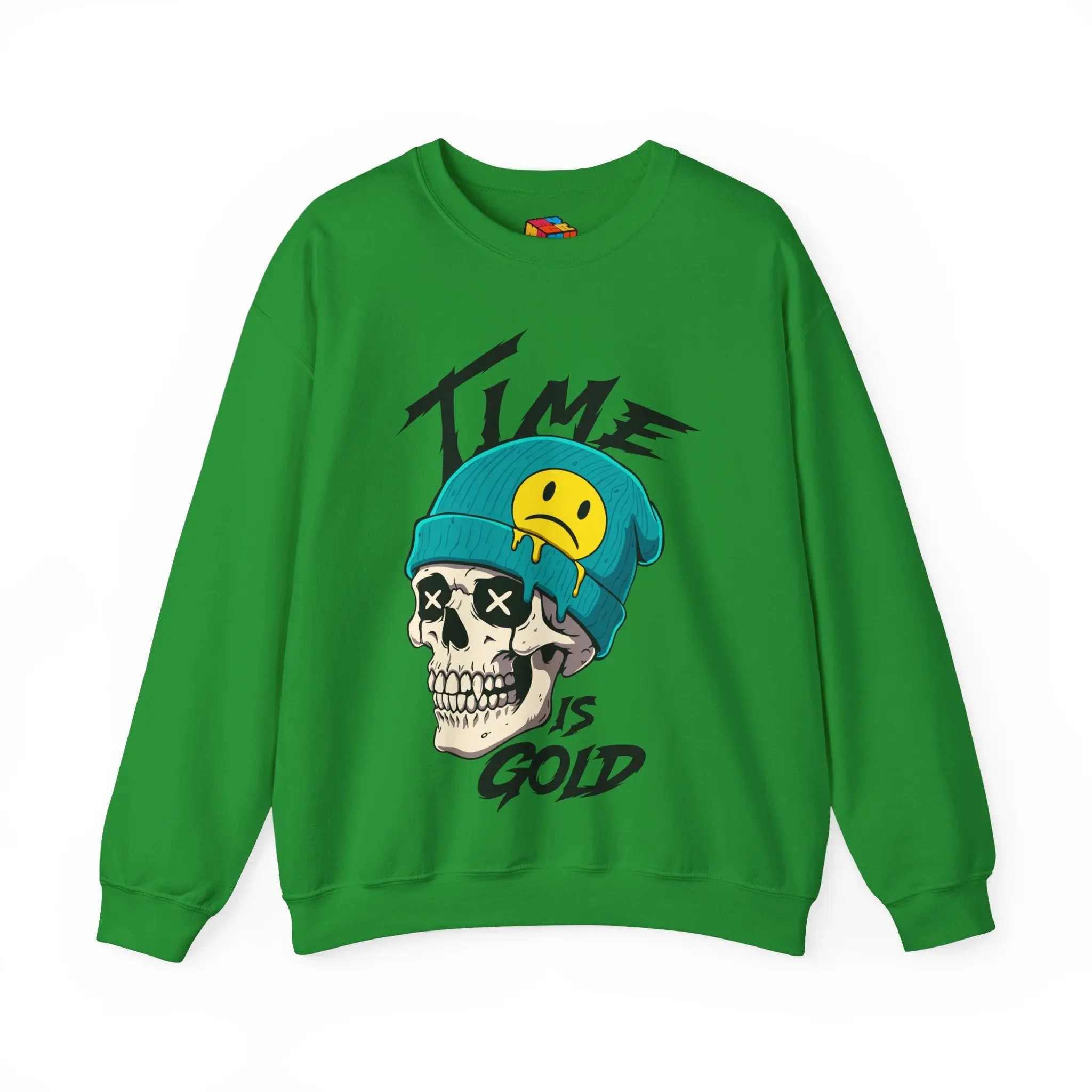 Sudadera Calavera,Dia de los Muertos, Jersey de Calavera de Azucar, Sueter Unisex, Sueter Mexicano, Halloween, Dia de los Muertos Round Neck Classic