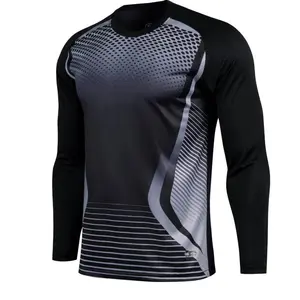 Men'sFootballGoalkeeperLongSleeveT-ShirtAthleticSportsClothingBreathableActivewear