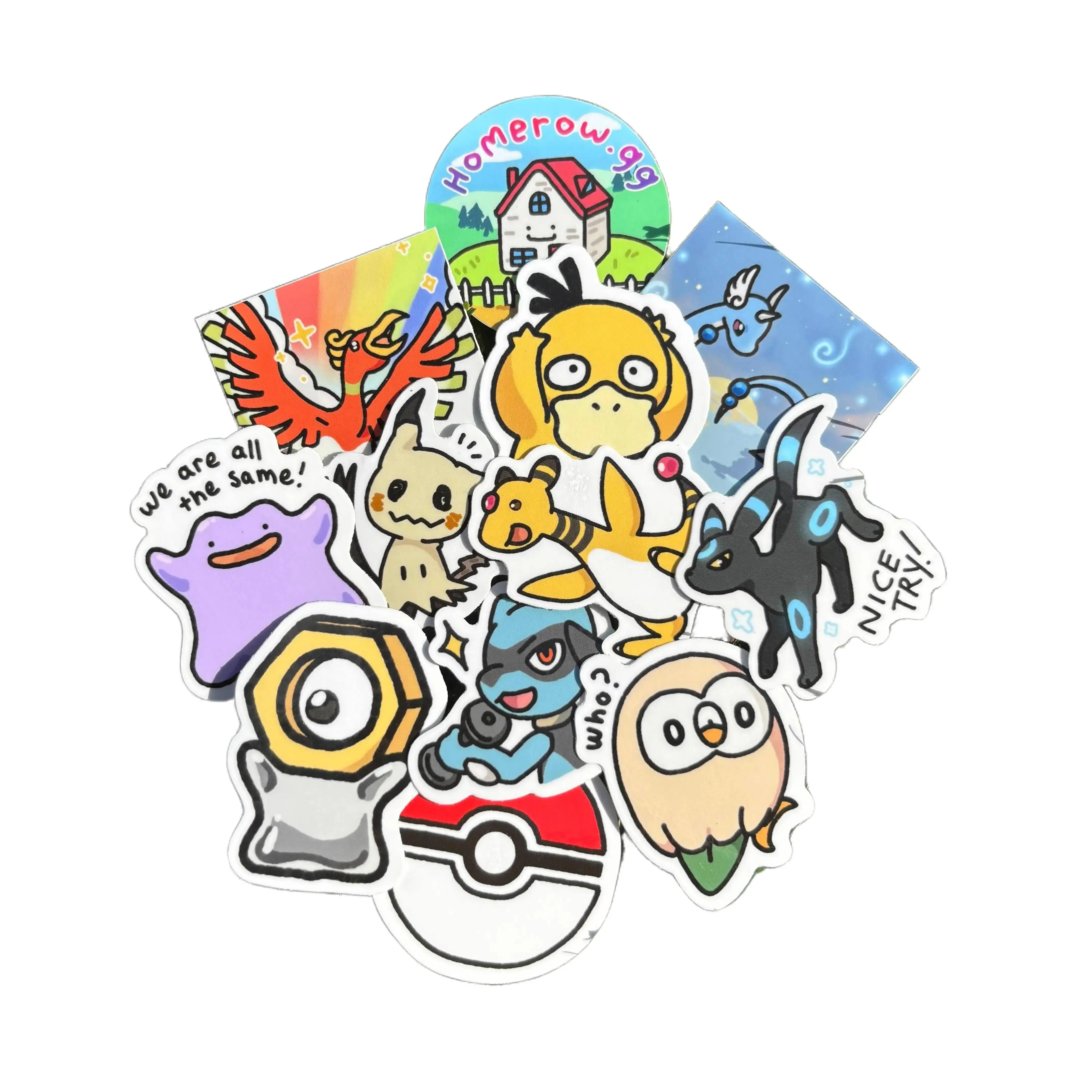 Pokemon Stickers! Adorable Anime-Inspired Stickers for Binders Planners or Any Surface