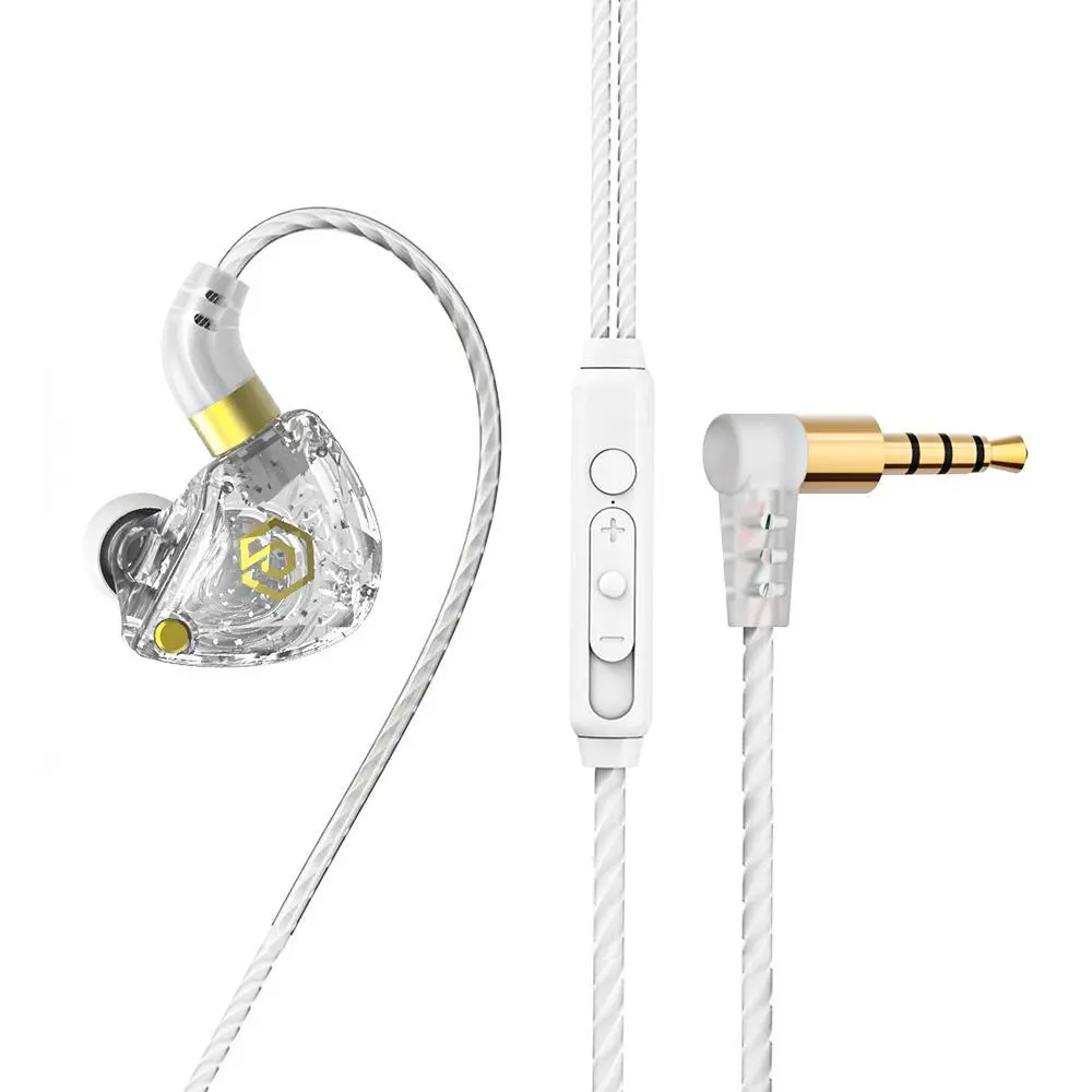 POPCORN SE6 EARPHONE Deep Bass Dynamic In-Ear Earphones With Mic Stereo Wired Ear Monitor Earpiece Headset 3.5mm earphones wire high quality