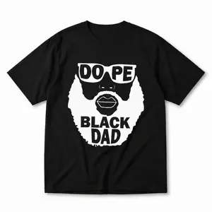 Dope Black Dad Tee – Epic Beard Graphic, Legendary Cool Dad Shirt, Street Vibes Gift for Fathers