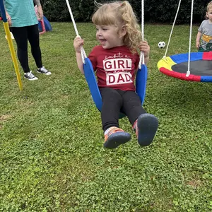 MERSCO 3 In 1 Metal Kids Swing Set With Slide,Saucer Swing ,SWING Seat,Heavy Duty Outdoor A-Frame Metal Swqing Stand For Playground,Holiday bundle packs