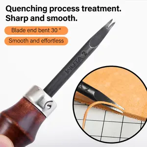 WUTA Leather Edge Beveler High Carbon Steel 135mm for Beveling Size 3 1.2mm with Comfortable Grip Available in Various Sizes 0.8mm-1.4mm