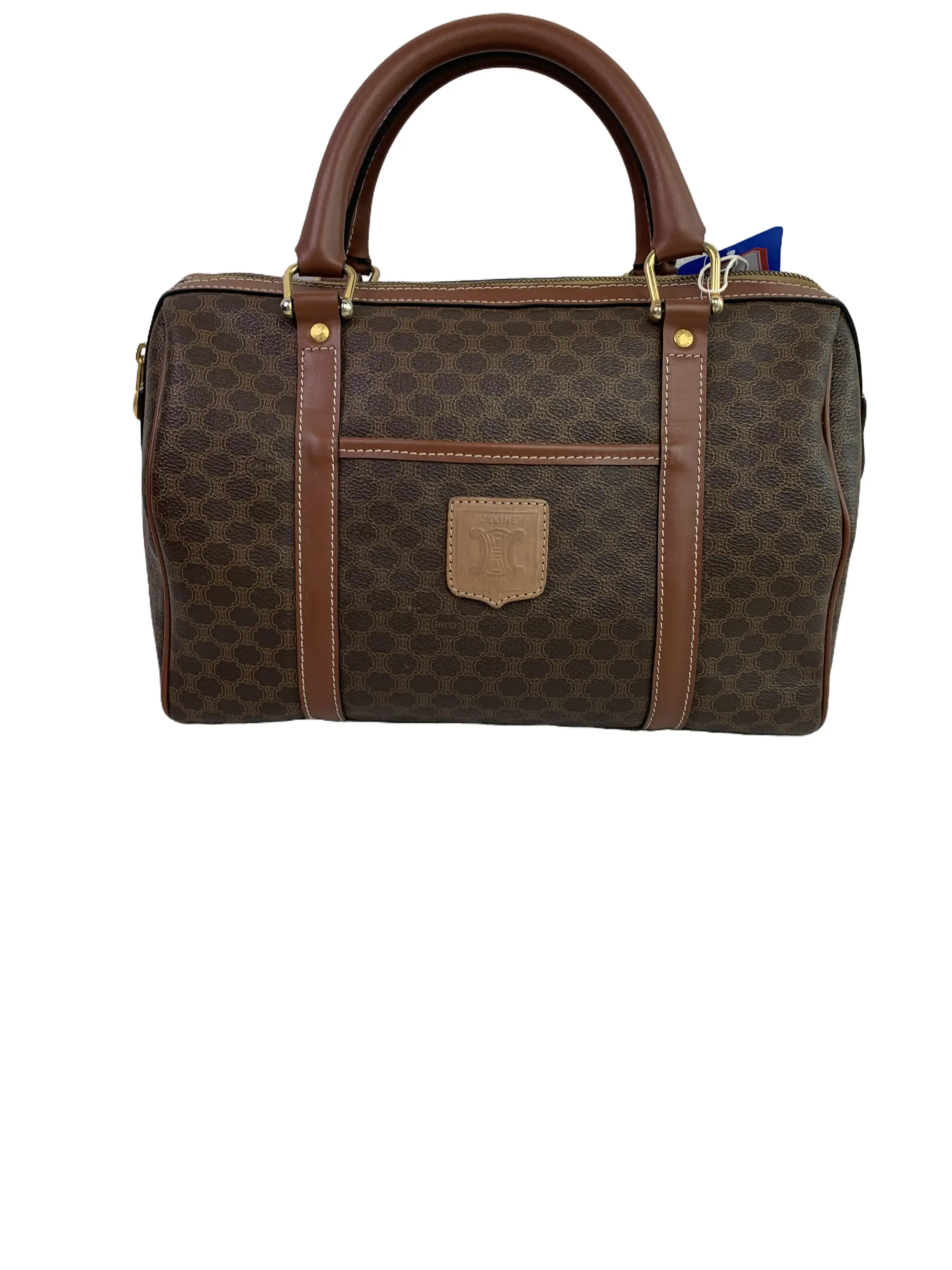 Pre-owned Celine Macadam Boston Handbag/WJ08610039/0039