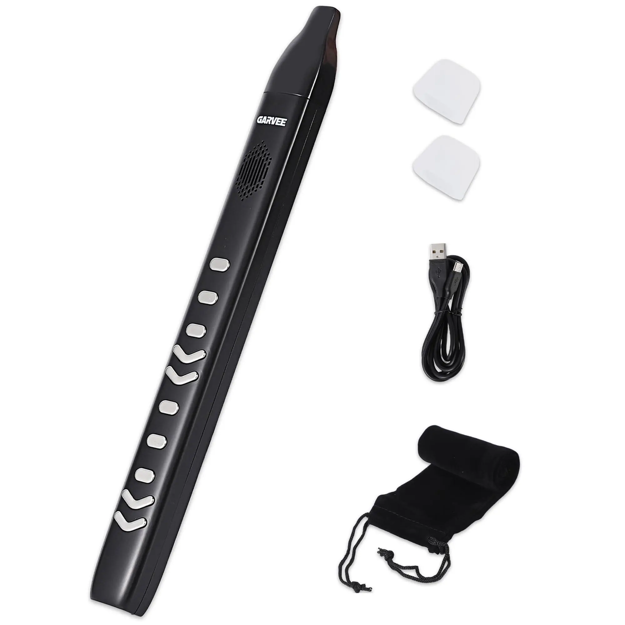 GARVEE Electronic Saxophone - Portable Digital Wind Instrument with 10 Tones & 2 Fingering Modes, Rechargeable, Ideal for Beginners & Professionals