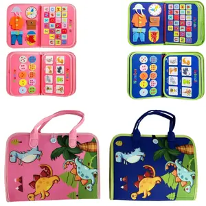 Montessori Toddler Birthday Gift, Educational Activity Sensory Board, Preschool Busy Board, Preschool Learning Fine Motor Skills Toys, Travel Toy for Kids