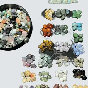 8 pc High-Quality Healing Crystals Tumble Pack for Decoration Energy Cleansing and Meditation Enhance Your Space with Versatile Set