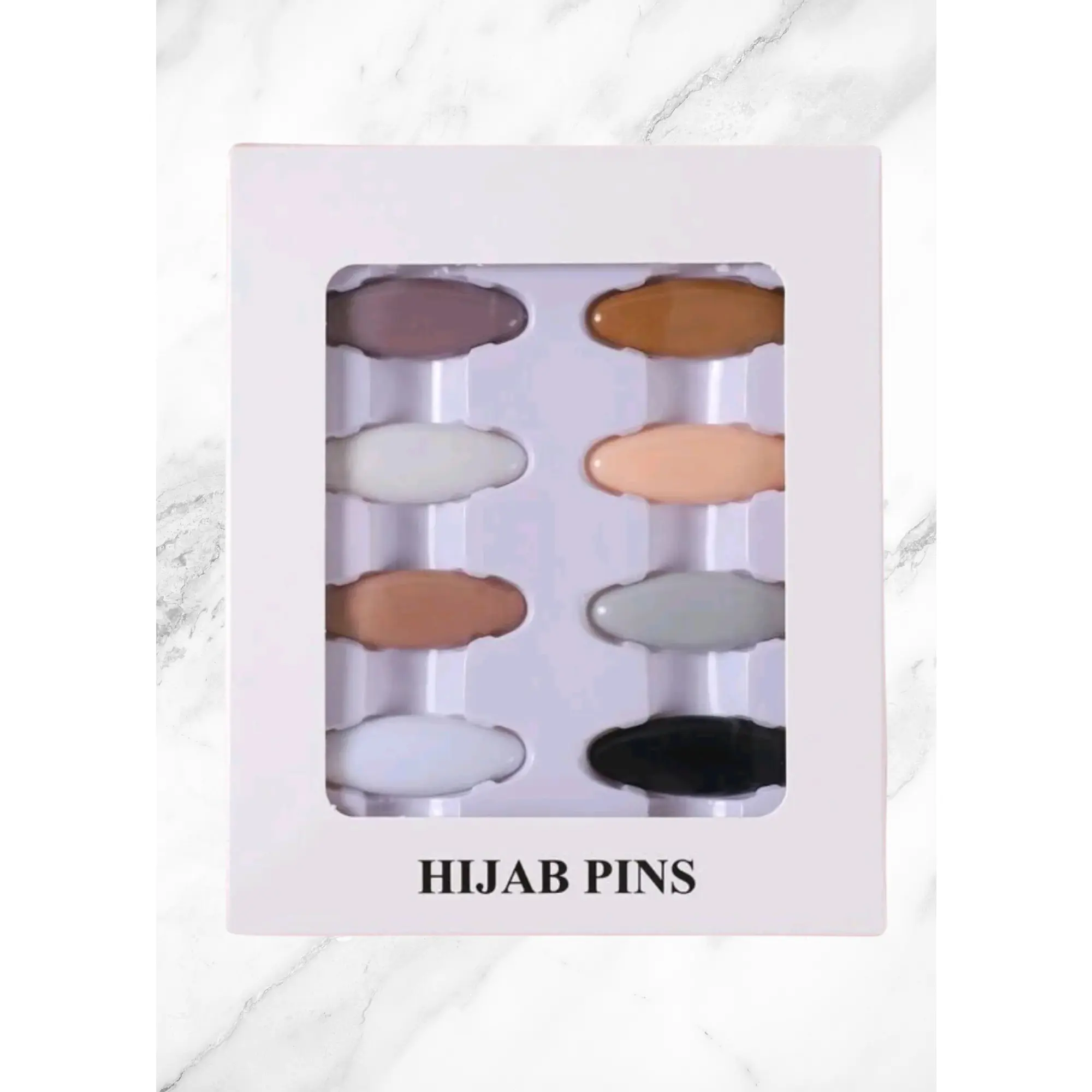 Hijab Pins - Neutral Design for Hijabs, Ideal for Everyday Wear